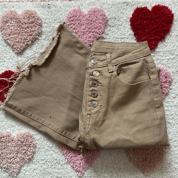 SHEIN Pants - SHEIN Beige Tan Flare Pants